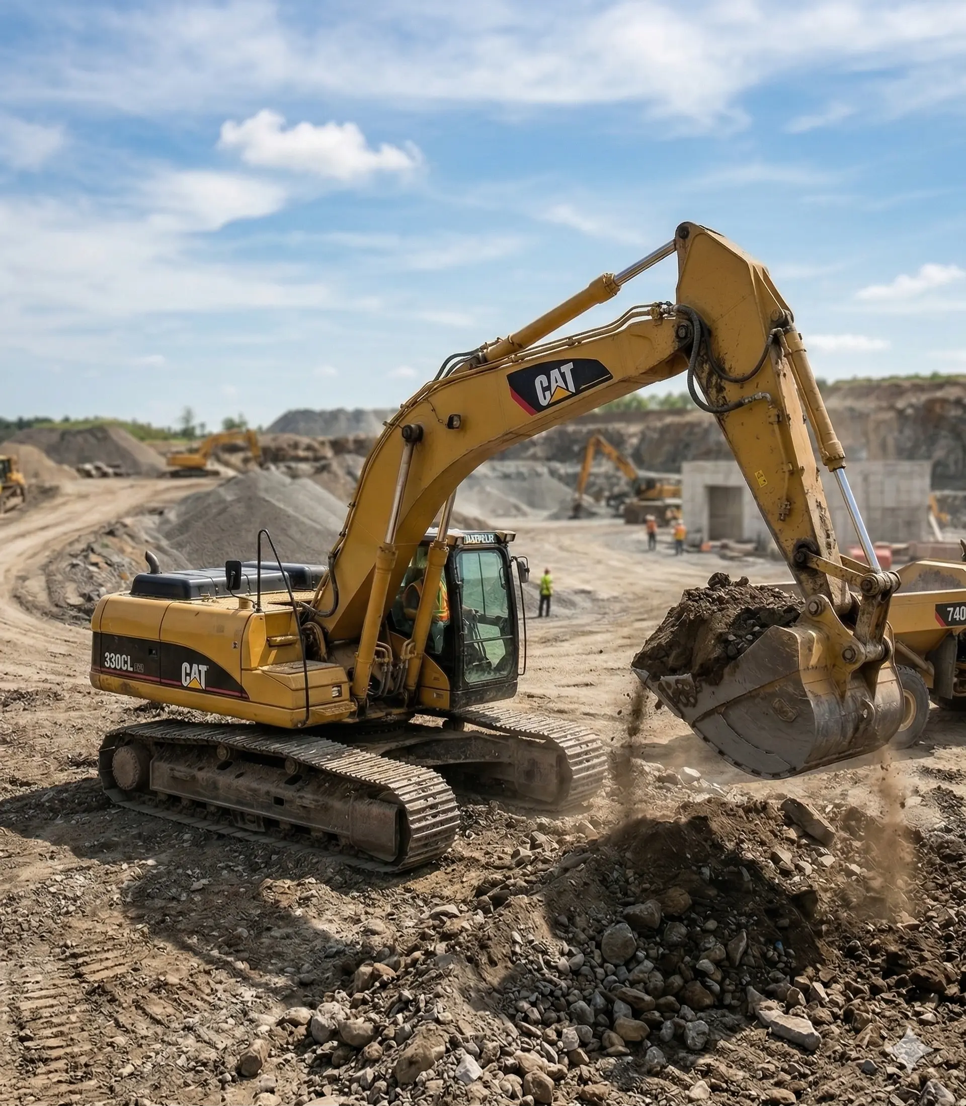 Excavadoras CAT y Volvo para alquiler en Panamá